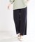 【マシンウォッシュ可／セットアップ可能】ストレートシルエットパンツ
