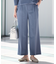 【マシンウォッシュ可／セットアップ可能】ストレートシルエットパンツ