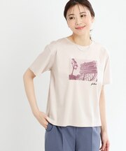 【夏SALE／UVカット／接触冷感／マシンウォッシュ可】フォトプリントTシャツ