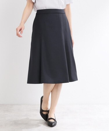 【洗える／セットアップ可】ドライタッチフレアスカート
