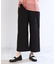【E‐QUALITY／手洗い可】ワイドクロップドパンツ