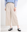【E‐QUALITY／手洗い可】ワイドクロップドパンツ