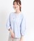 【夏SALE／E‐QUALITY／手洗い可】デザインスリーブブラウス