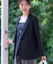 【マシンウォッシュ可／セットアップ可／通勤におすすめ】ドライタッチジャケット