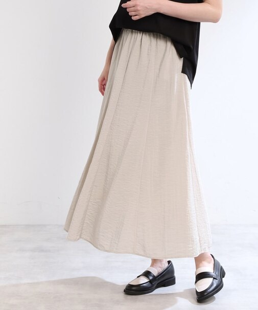 【夏SALE／E‐QUALITY／手洗い可】シアースカート