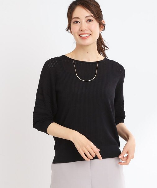 【WEB先行カラーあり】オフボディプルオーバーニット