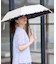 【晴雨兼用／UVカット率100％／雨の日もおしゃれに◎】バイカラーフリルデザイン折りたたみ傘
