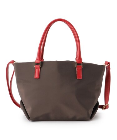 バイカラーハンドルミニトートバッグ