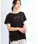 【E‐QUALITY】チュニック丈ロゴTシャツ