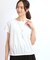 【夏SALE／E‐QUALITY／手洗い可】フレンチスリーブブラウス