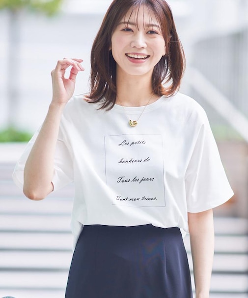 【UVカット／接触冷感／マシンウォッシュ可】ドルマンスリーブロゴTシャツ