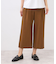 【E‐QUALITY／お腹・腰周りすっきり見え◎】ストレッチワイドクロップドパンツ