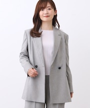 【単品羽織OK◎／セットアップ可】リラクシーメランジジャケット