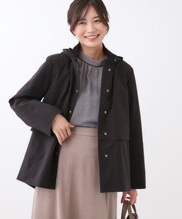 【ライトアウター/すっきり見え/フード取り外し可/通勤におすすめ◎】ライティアウター