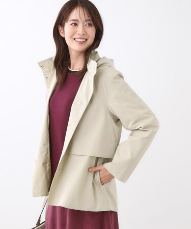 【ライトアウター/すっきり見え/フード取り外し可/通勤におすすめ◎】ライティアウター