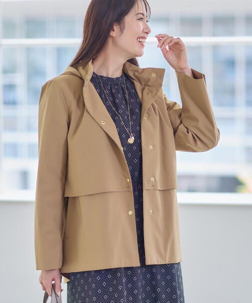 【ライトアウター/すっきり見え/フード取り外し可/通勤におすすめ◎】ライティアウター