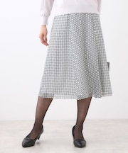 【きちんと見え／セットアップ可／通勤におすすめ◎】フレアプリントスカート