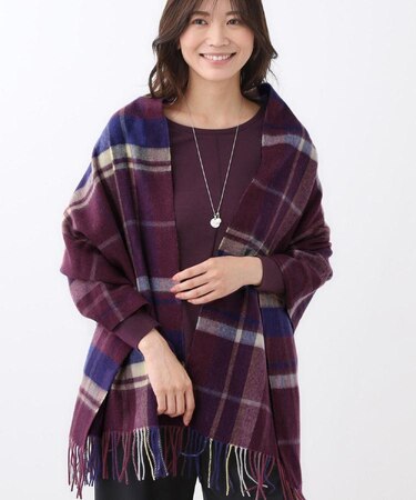 【寒さ対策／コーディネートのポイントに◎】ウォッシャブルストール