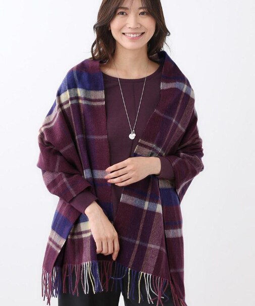 【寒さ対策／コーディネートのポイントに◎】ウォッシャブルストール