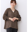【E‐QUALITY／体型カバー／涼しく着られる◎】シャツ風カーディガン