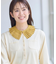 【コーディネートのポイントに◎／同素材スカートあり】レース付け衿
