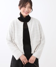 【ゆったりシルエット／気軽な羽織に◎】ドライタッチカーディガン