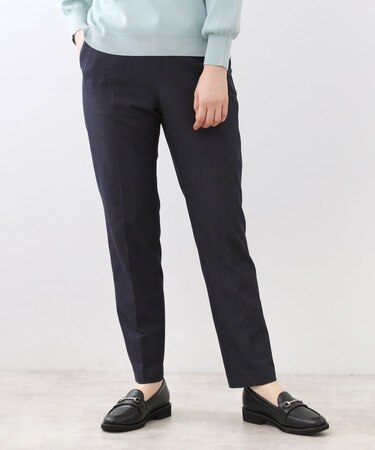 【高身長さんに嬉しい長め丈追加!/私のパンツ/すっきり見え◎】テーパードパンツ