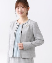 【フォーマル/入卒/セットアップ可】ツイードジャケット