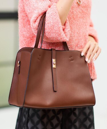 【A4ファイル・PC収納可◎】合皮ボストンバッグ