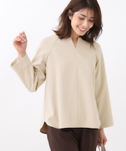 【秋映え/レイヤードスタイル◎/セットアップ可】ラグランスリーブプルオーバー