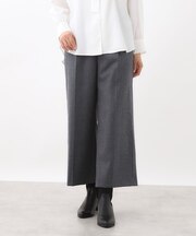 【腰周りすっきり◎】ワイドクロップドパンツ