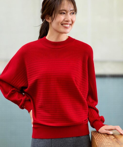 【秋映え／ゆったり着られる◎】ドルマンシルエットニット