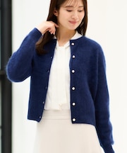 【R‐QUALITY/秋映え/カシミヤ100%/プルオーバーとしても◎】ふんわりカーディガン