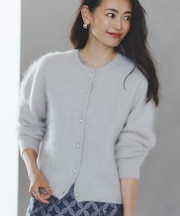 【R‐QUALITY/秋映え/カシミヤ100%/プルオーバーとしても◎】ふんわりカーディガン