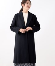 【定番人気】テーラードカラーロングウール混コート