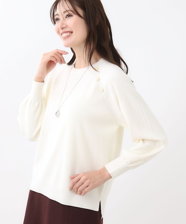 【ゆったり着られる◎】ラグランスリーブニット