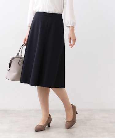 【フォーマル／入卒／セットアップ可】フリュイドフレアスカート