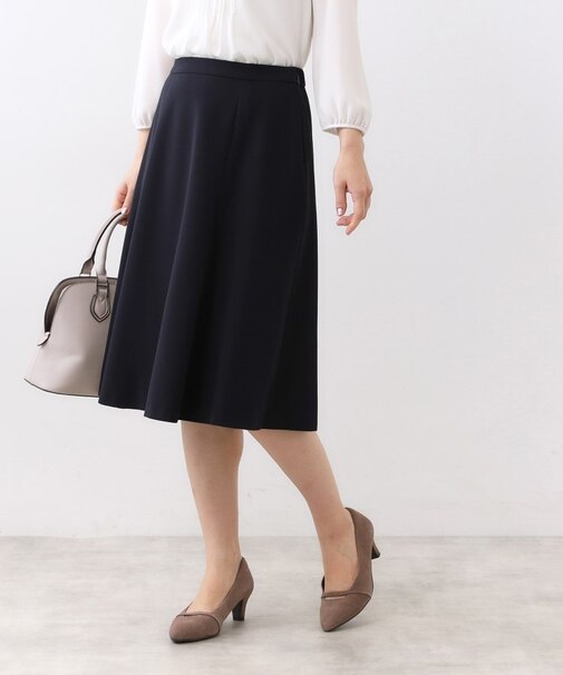 【フォーマル／入卒／セットアップ可】フリュイドフレアスカート