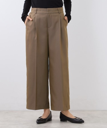 【キレイめもカジュアルスタイルも◎】ストレートワイドシルエットパンツ