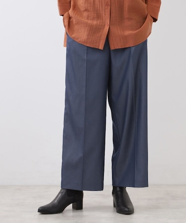 【キレイめもカジュアルスタイルも◎】ストレートワイドシルエットパンツ