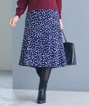 ソフトフレアプリントスカート