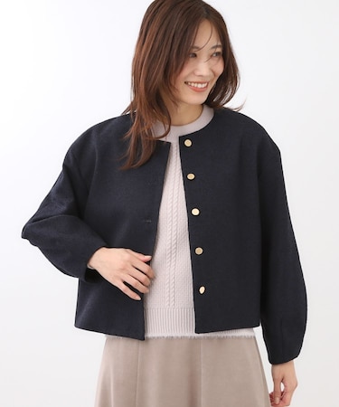 【着映え◎/アームホールゆったり】グレンチェックジャコット