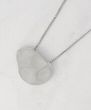 メタルプレートロングネックレス