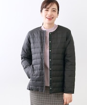 【E‐QUALITY／リバーシブルで着られる◎】ダイヤ柄キルトジャケット