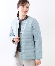 【E‐QUALITY/リバーシブルで着られる◎】ダイヤ柄キルトジャケット