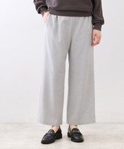 【E‐QUALITY/ウエスト総ゴム】ワイドストレートパンツ