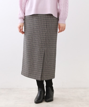 【秋映え◎】千鳥格子風タイトスカート