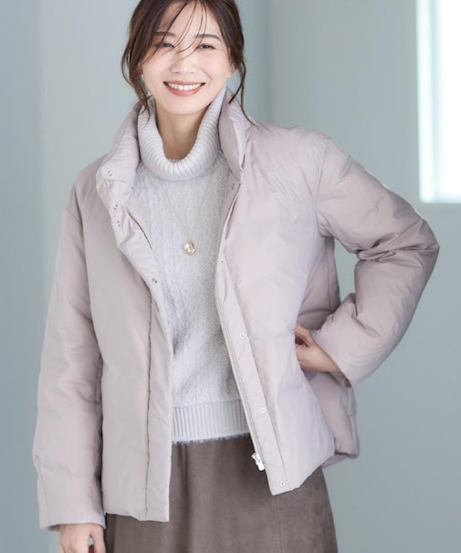 【すっきシルエット】ショート丈ダウンコート