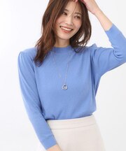 【選べる5色／アンサンブル可】プチハイネックリブニット