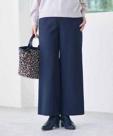 【裏起毛／ゆったりシルエット】ストレートワイドパンツ